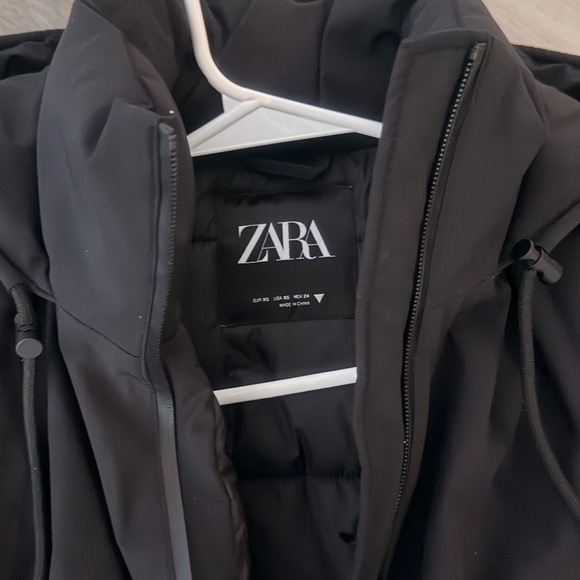 Cropped black winter parka Zara - Picture 5 of 6